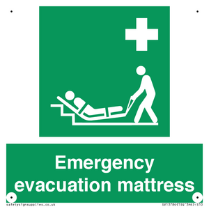 Emergency evacuation mattress